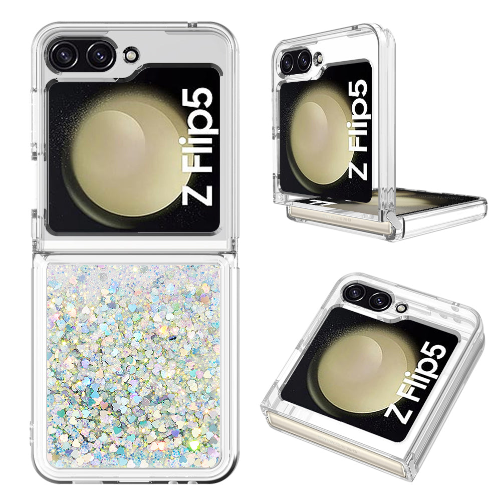 YB Quicksand Series-1 Liquid Phone Case for Samsung Galaxy Z Flip5 5G Floating Glitter Soft TPU Protective Cover YB Quicksand Series-1 Liquid Phone Case for Samsung Galaxy Z Flip5 5G Floating Glitter Soft TPU Protective Cover